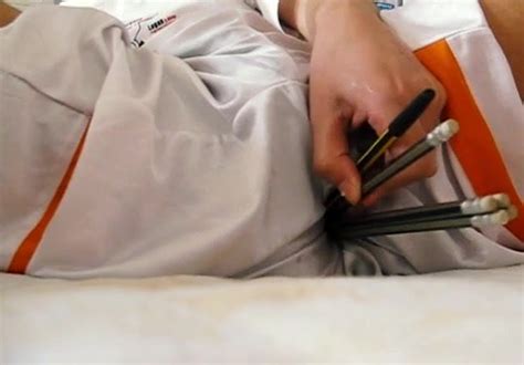 Pencils Fuck Through Silky Basketball Shorts ThisVid