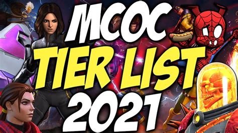 Mcoc Tier List 2021 Best Champions In Marvel Contest Of Champions September 2021 Youtube