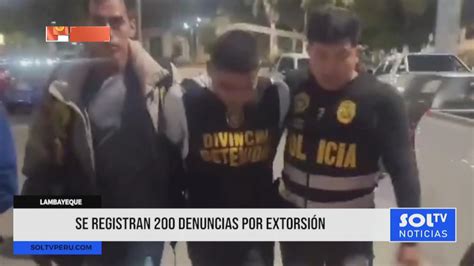 Reducción De Denuncias De Extorsión