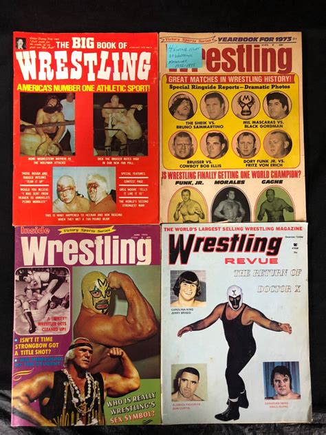 Vintage Wrestling Magazines Lot 1972 73