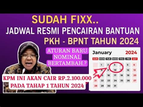 AKHIRNYA SUDAH FIX PENCAIRAN BANTUAN PKH BPNT TAHAP 1 TAHUN 2024 SIAP2