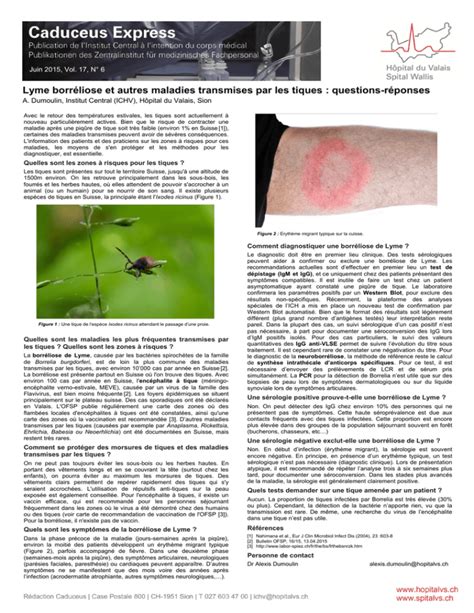 Lyme borréliose et autres maladies transmises