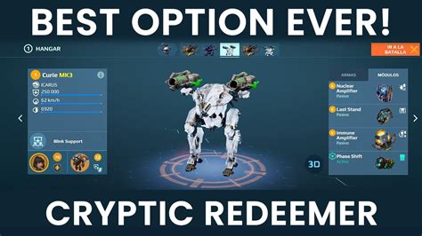 CRYPTIC REDEEMER NEW CURIE MK3 And DRONE PASCAL War Robots Gameplay