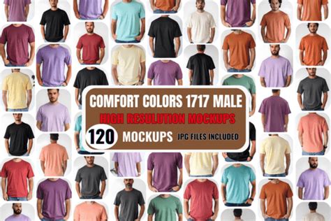 Comfort Colors C Split View T Shirt Mockup Bundle Designs