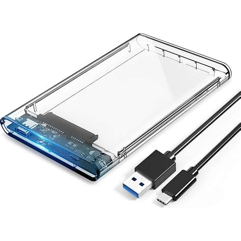 2.5 inch Hard Drive Enclosure SATA to USB C 3.1 6Gbps External Hard ...