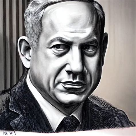 A Portrait Of Benjamin Netanyahu By Wayne Barlowe Stable Diffusion