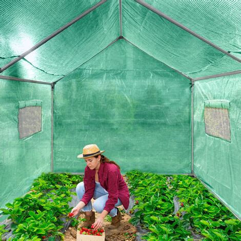 Froadp Serres de jardin en tube galvanisé pour tomates Résistant à l