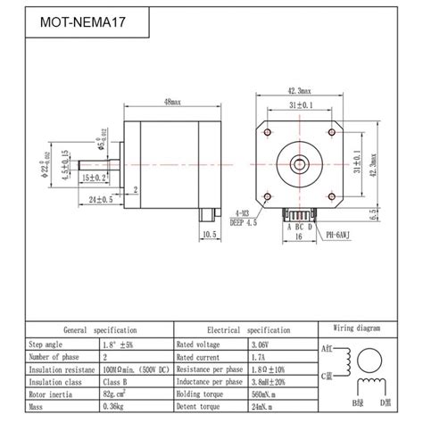 Moteur Pas à Pas Nema 17