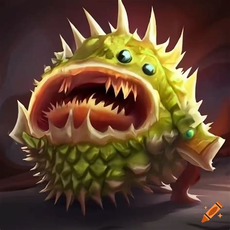 Rammus League Of Legends Durian Skin Fruit On Craiyon