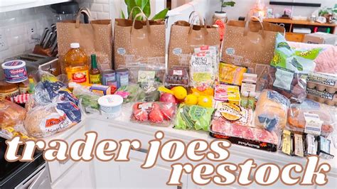 Trader Joes Grocery Haul New Year Restock Youtube