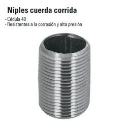 Compra En Linea Niple Cuerda Corrida De Acero Galvanizado Foset En