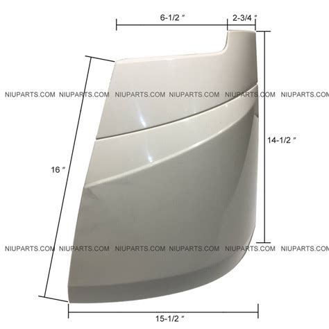 Front Cowl Corner Panel Plastic White Lh Fit Mitsubishi Fuso