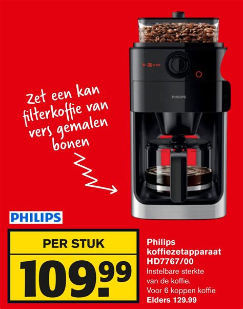 Philips Koffiezetapparaat Hd Aanbieding Bij Hoogvliet