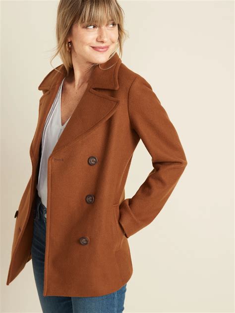 Soft Brushed Peacoat For Women Old Navy Old Navy Coats Old Navy