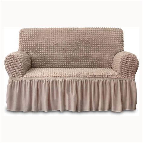 Slipcover Khaki Loveseat Cover 1 Piece Easy Fitted Sofa Couch Cover ...