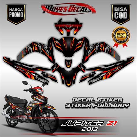 Jual Decal Jupiter Z1 Full Body Motif Simple Red Devil Shopee Indonesia