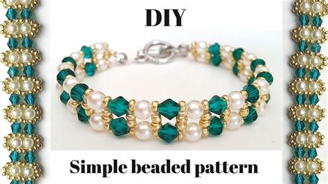 Elegant Beaded Bracelet Diy Jewelry Making Tutorial Youtube