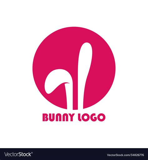 Bunny logo modern concept design Royalty Free Vector Image