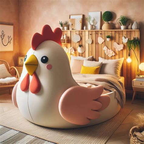 Create The Ultimate Cozy Retreat With A Chicken Shaped Bed