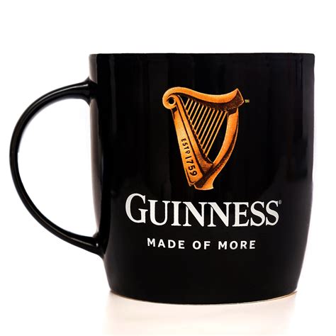 Guinness Black Mug with Official Harp Logo – Guinness Webstore US