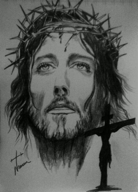 Jesus Christ Pencil Drawing at PaintingValley.com | Explore collection of Jesus Christ Pencil ...