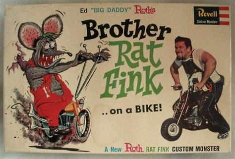 Rat Fink Model Kit Original 1964 Release Features A Full 6 Inch Figure Of Brother Rat Fink