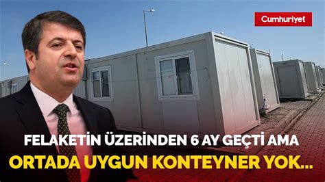 CHP li Tutdere den konteyner çağrısı Kış koşullarına uygun değil