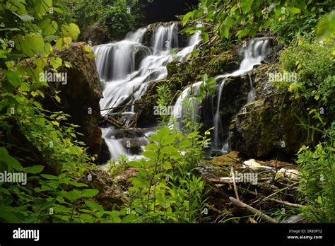 Waterfall At Governor Dodge State Park In Wisconsin Stock Photo Alamy