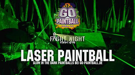 LASER PAINTBALL GLOW IN THE DARK PAINTBALLS GO PAINTBALL ADVENTURE