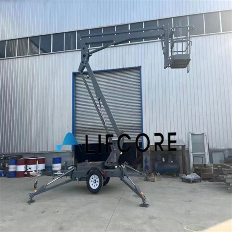 Telescopic Articulated Cherry Picker Spider Lift Towable Trailer Boom