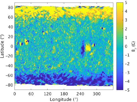 Synoptic Map Of The MWO Photospheric Radial Magnetic Field For CR 1910