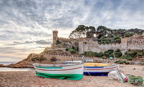 Fonds D Ecran Bateau Forteresse Levers Et Couchers De Soleil Espagne