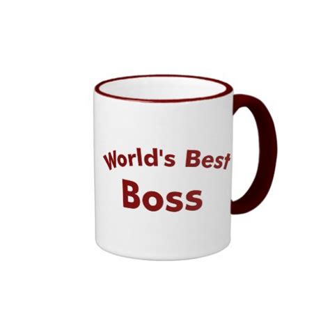 Worlds Best Boss Ringer Coffee Mug Zazzle