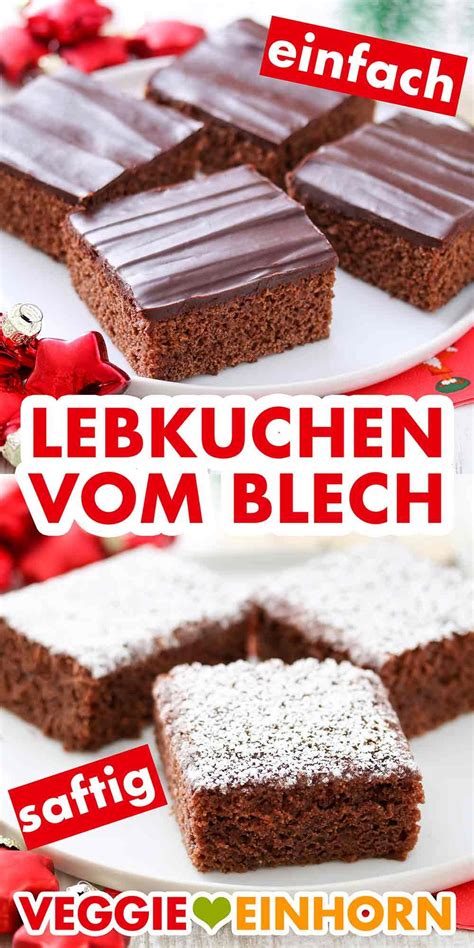 Lebkuchen Vom Blech Einfach Und Lecker Rezept Lebkuchen Rezept