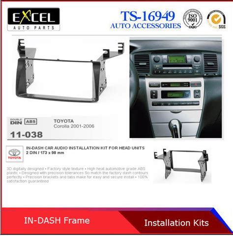 Radio Fascia Panel For Toyota Corolla Double DIN Stereo Facia Dash CD