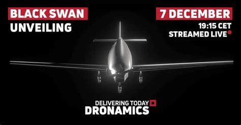 Dronamics Black Swan Cargo Uav Unveiling Ust