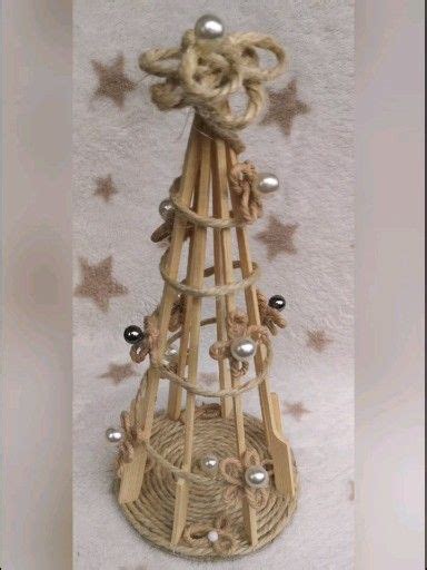 Arbolito Con Palitos De Brocheta Video Decorative Bells Home Decor