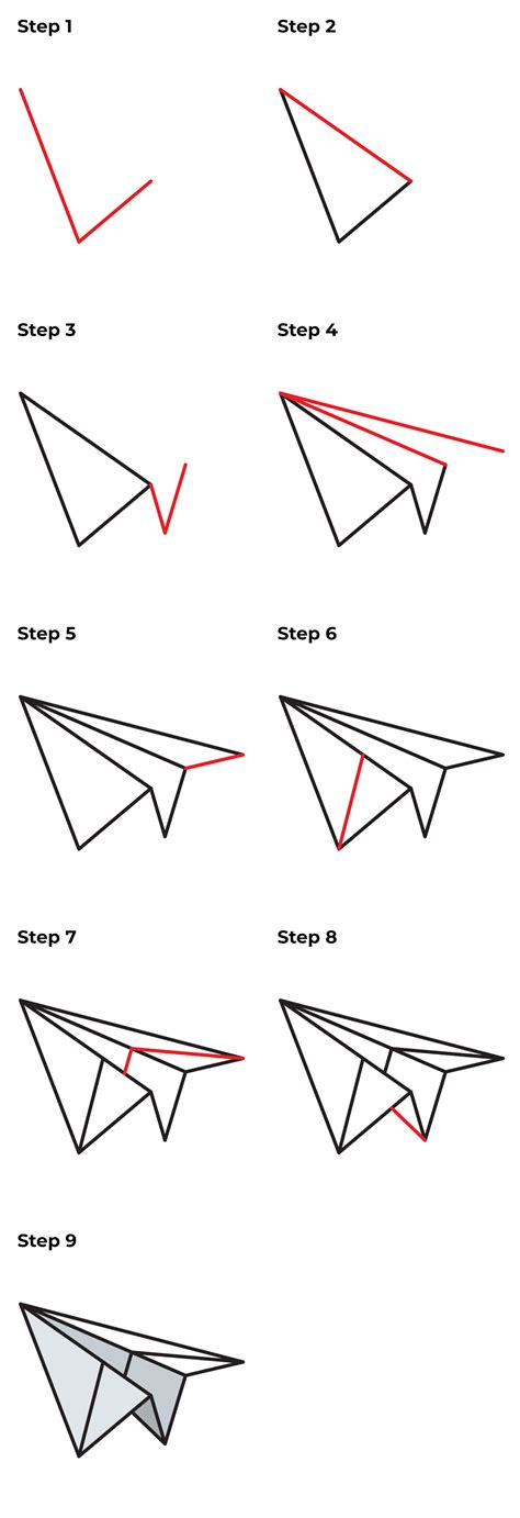 draw airplane simple 1