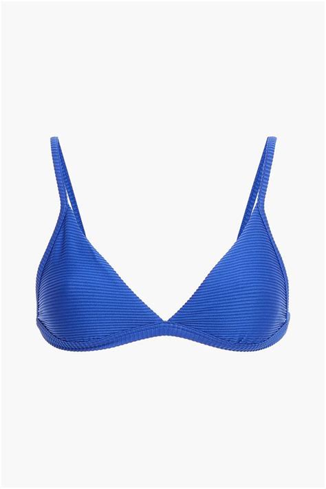 SEAFOLLY Essentials Ribbed Triangle Bikini Top THE OUTNET