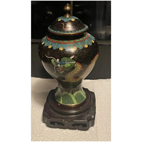 19th Chinese Antique Cloisonne Enamel Covered Censer Timeless Antique