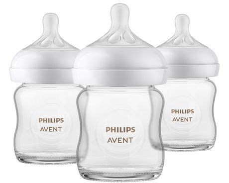 Philips Avent Glass Natural Baby Bottle With Natural Response Nipple