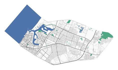 Ajman Map, Administrative Territory of the City. UAE Capital Detailed ...