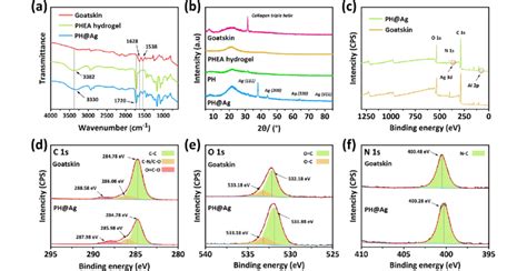 Ftir A And Xrd B Spectra Of Ph Ag Phea Hydrogel And Naked