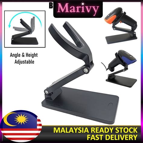 Hands Free Adjustable Height And Angle Barcode Scanner Stand1d 2d