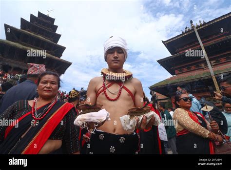 Kathmandu NE Nepal 6th Sep 2023 Devotees Perform A Religious