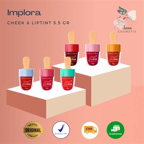 Jual Implora Cheek Liptint Lip Tint Cair Ice Cream Gr Shopee