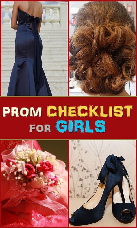 The Prom Checklist For Girls How To Get Ready For Prom Prom