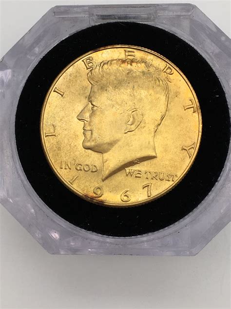 1967 Kennedy Half Dollar Gold Plated Toned Property Room