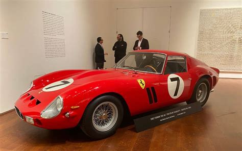 At auction, a 1962 Ferrari GTO sells for a record amount