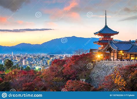 Kiyomizu-dera Temple Autumn Season in Kyoto, Japan Stock Photo - Image ...